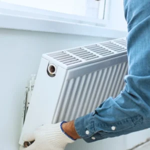 Pose de radiateur